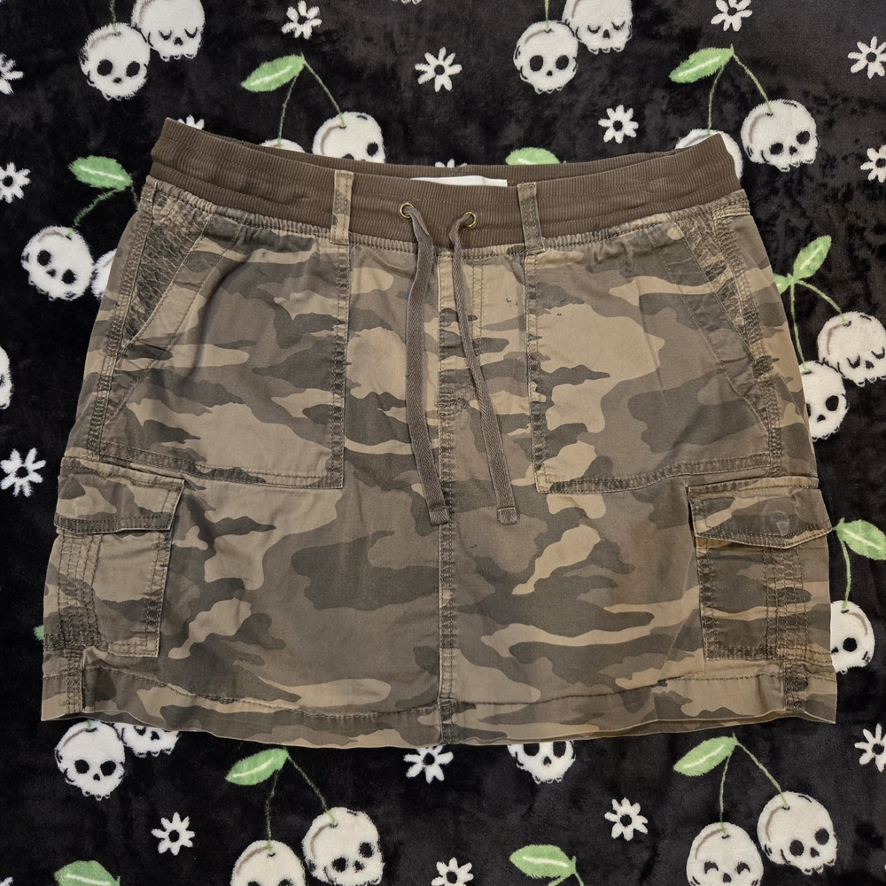Camouflage Cargo Skirt